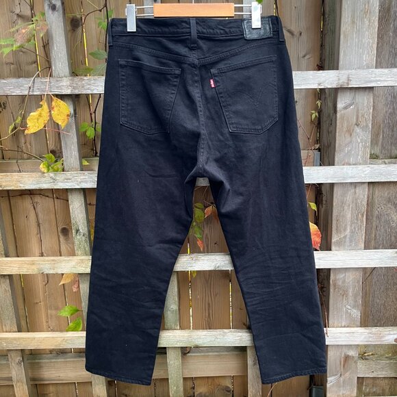Levi’s Wedgie Straight Jeans Black Size 30 - Picture 4 of 7